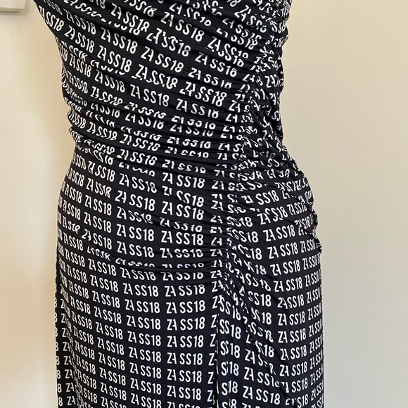 ZARA Special Collection Asymmetric Midi Dress - Picture 3 of 4